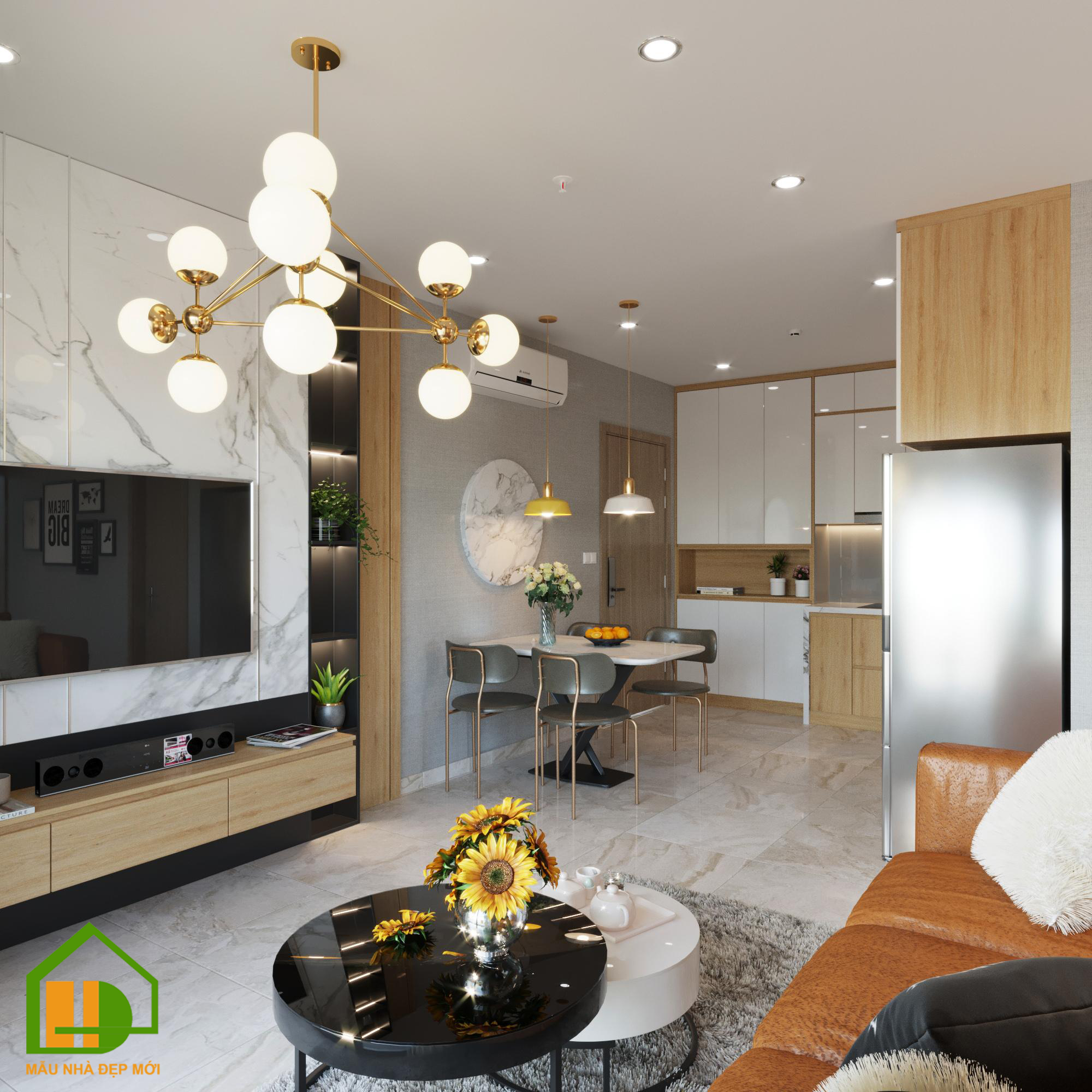 Thiết kế & Thi công Nội thất chung cư Vinhomes Smart City